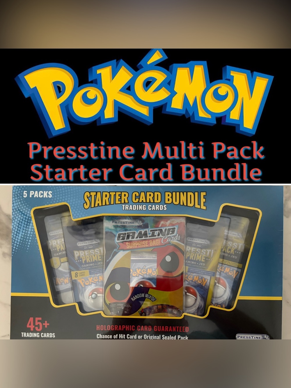 Pokèmon Presstine Multi Pack Starter card Bundle - New/Sealed